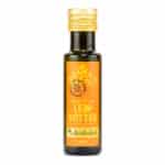 Leindotteröl 100ml in dunkler Flasche und oranger Etikette