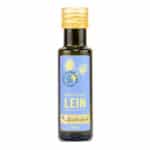 Leinöl 100ml in dunkler Flasche mit blauem Etikett