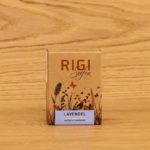 Verpackung der Rigi Seifen in der Variante Lavendel.