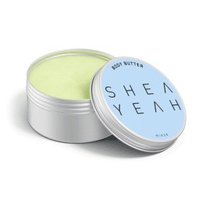 Shea Butter Minze in offener Dose