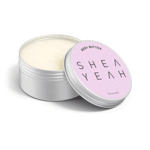 Shea Butter Lavendel in offener Dose