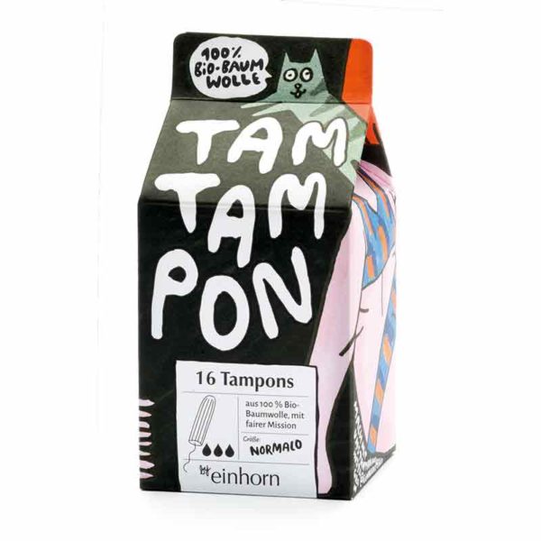 Tamtampon Normalo. 16 Bio-Tampons in der normalen Grösse